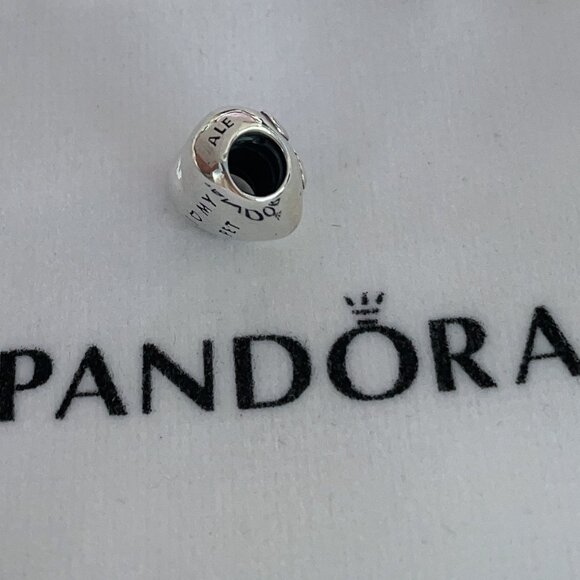 Pandora I Love My Pet Paw Print Heart Charm - Picture 4 of 4